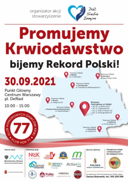 Promuję Krwiodawstwo – biję Rekord Polski!